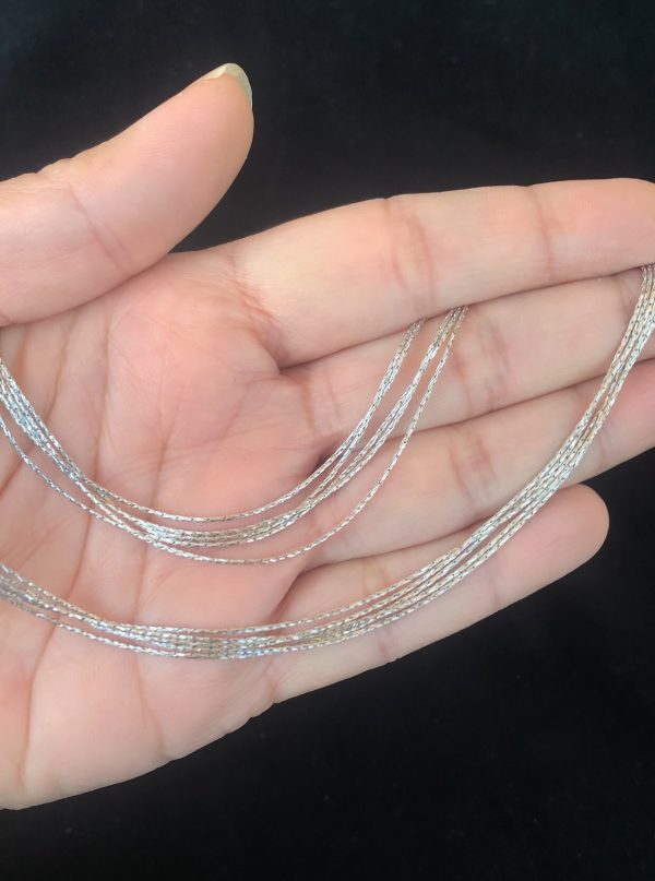 Ethereal Multi-Layer Sterling Silver Anklet - Image 2