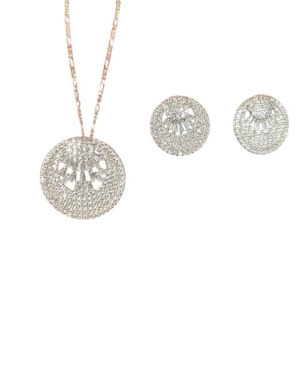 Celestial Halo Silver Pendant Set - Image 2