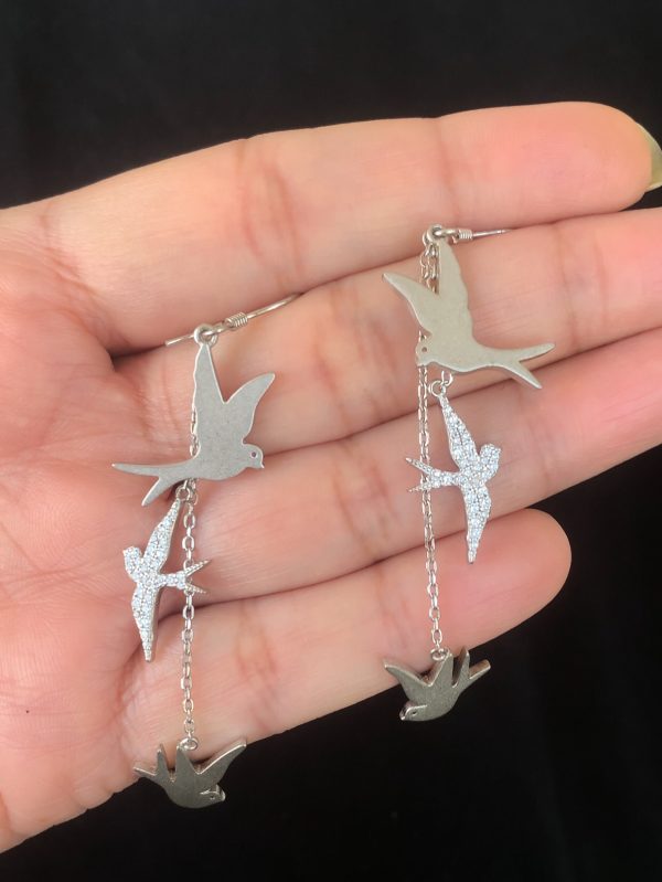 Birdsong Sterling Silver Dangle Earrings