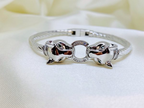 Majestic Panther 925 Sterling Silver Bracelet