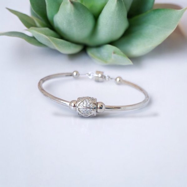 Luxe Orbit Silver Bracelet