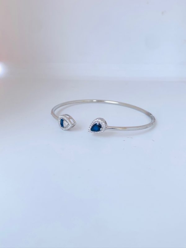 Midnight Bloom Silver Bracelet - Image 3