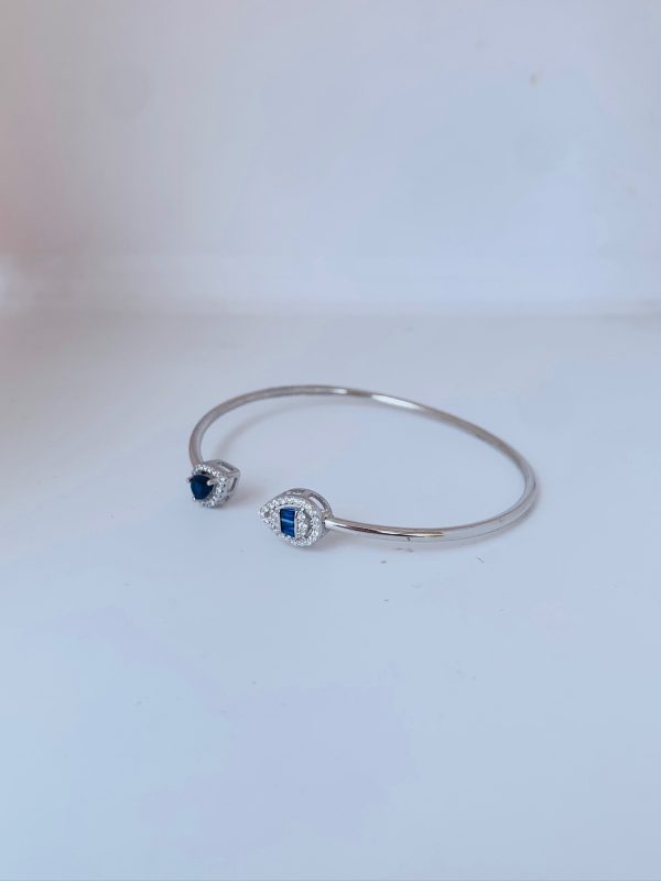 Midnight Bloom Silver Bracelet - Image 2