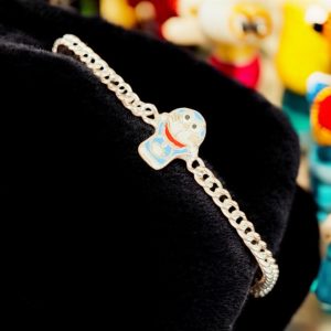 Doraemon Buddie Kids Silver Rakhi Bracelet