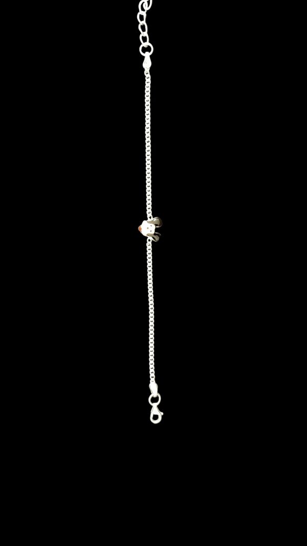 Goofy Buddy Kids Silver Rakhi Bracelet - Image 3