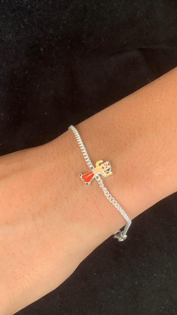 Mighty Bheem Kids Silver Rakhi Bracelet - Image 3