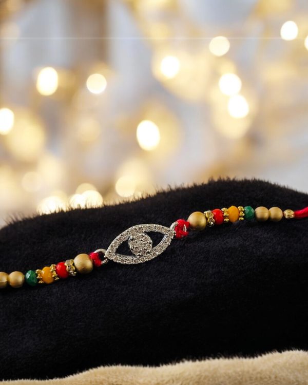 Nazar Raksha Silver Rakhi