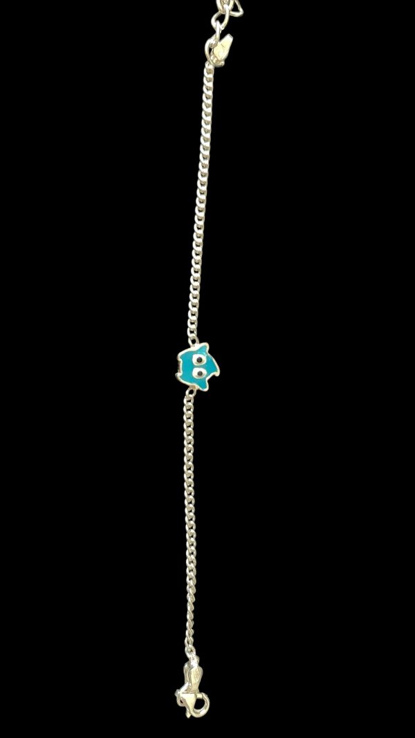 Star Buddie Kids Silver Rakhi Bracelet - Image 2