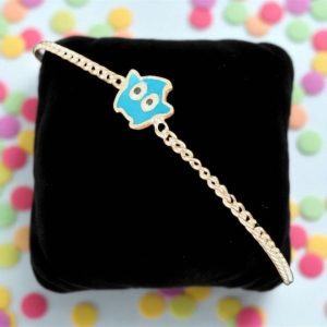 Star Buddie Kids Silver Rakhi Bracelet