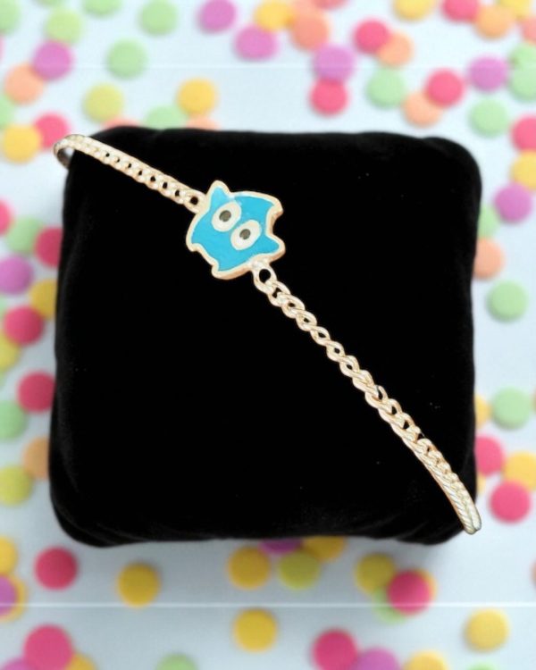 Star Buddie Kids Silver Rakhi Bracelet