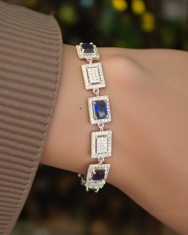 Midnight Radiance Silver Bracelet - Image 3