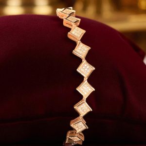 Regal Geometric Silver Bracelet