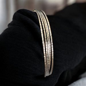 Sleek Harmony Multi-Strand Silver Bracelet
