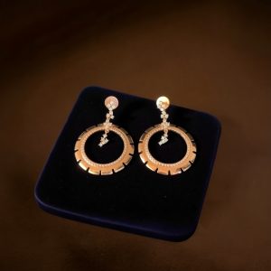Radiant Halo Silver Rose Gold Earrings